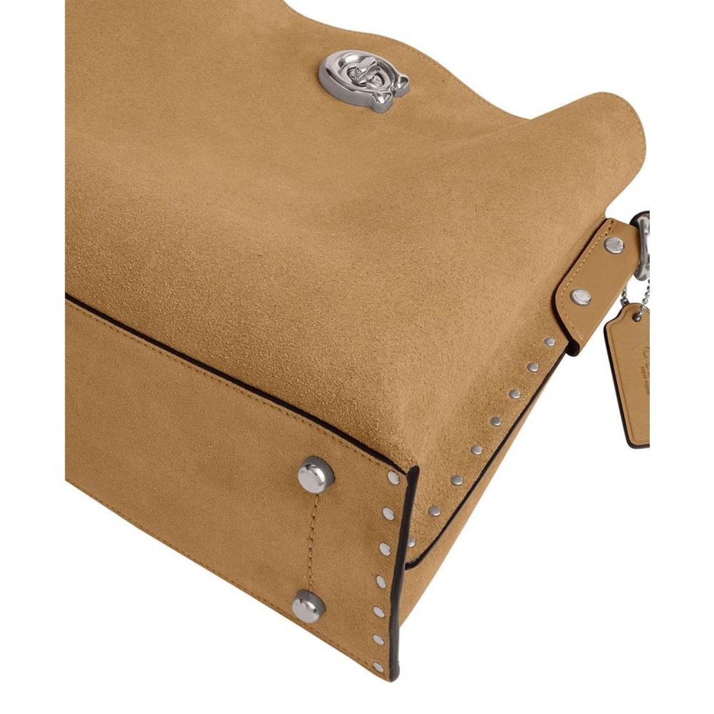 Willow Leather with Rivets Shoulder Bag