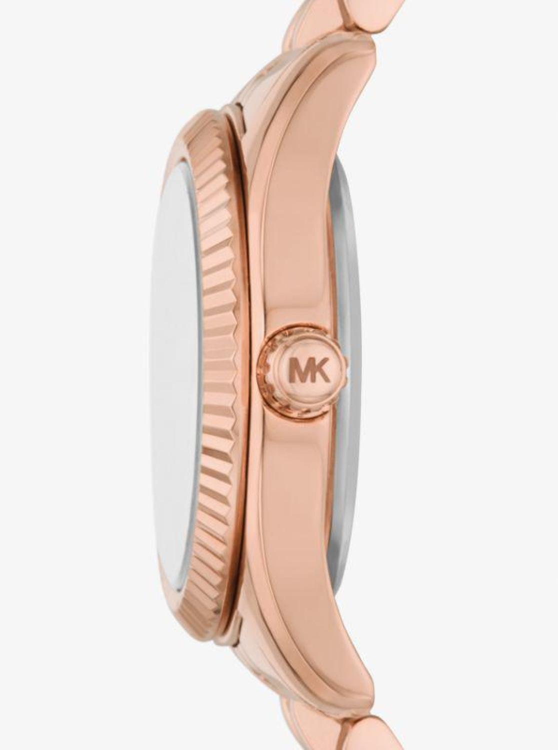 Petite Lexington Pavé Rose Gold-Tone Watch