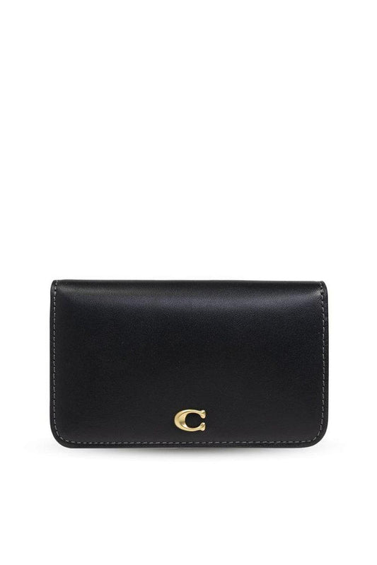 Coach C Logo Plaque Bi-Fold Wallet