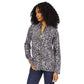 Women's Animal-Print Zip-Front Top