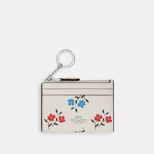 Coach Outlet Mini Skinny Id Case With Floral Print