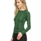 Women's Snake-Print Long-Sleeve Top