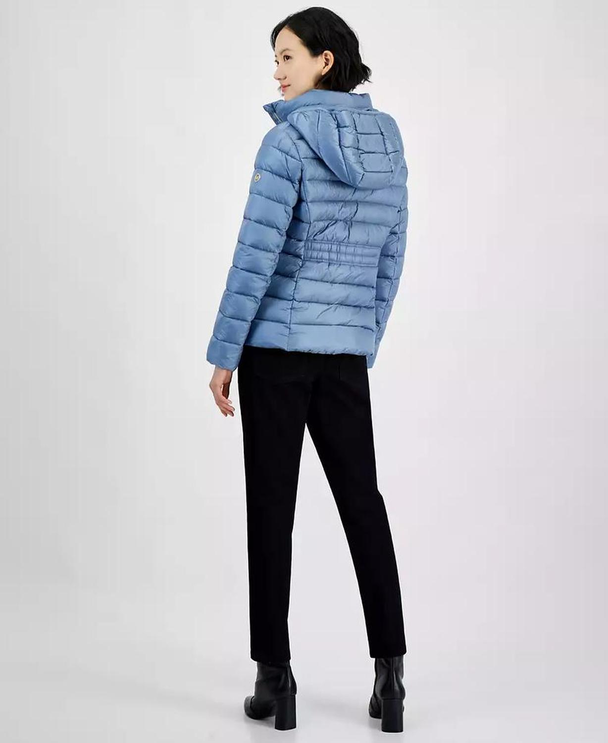 Women's Hooded Zip Packable Down Puffer Coat