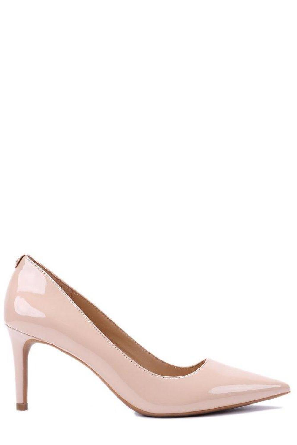 Michael Michael Kors Logo Plaque Pointed Toe Pumps