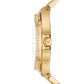 Women's Lennox Three-Hand Black and Gold-Tone Stainless Steel Bracelet Watch 43mm