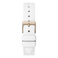 Women's Analog White Silicone Watch 34mm