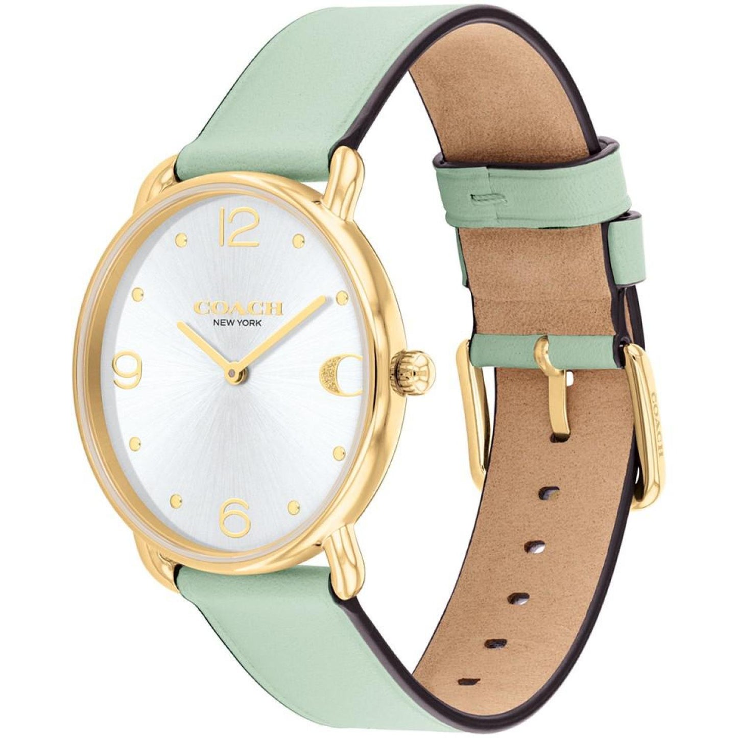 Women's Elliot Green Leather Watch 36mm