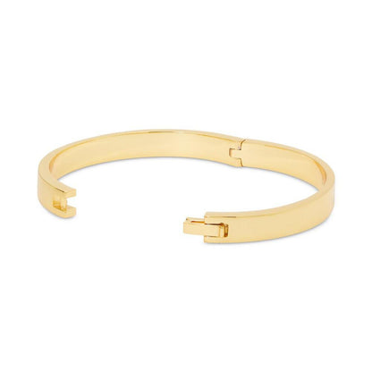 Gold-Tone Pavé Mom Script Bangle Bracelet