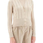 Max Mara Studio Silk And Wool Blend Cardigan With