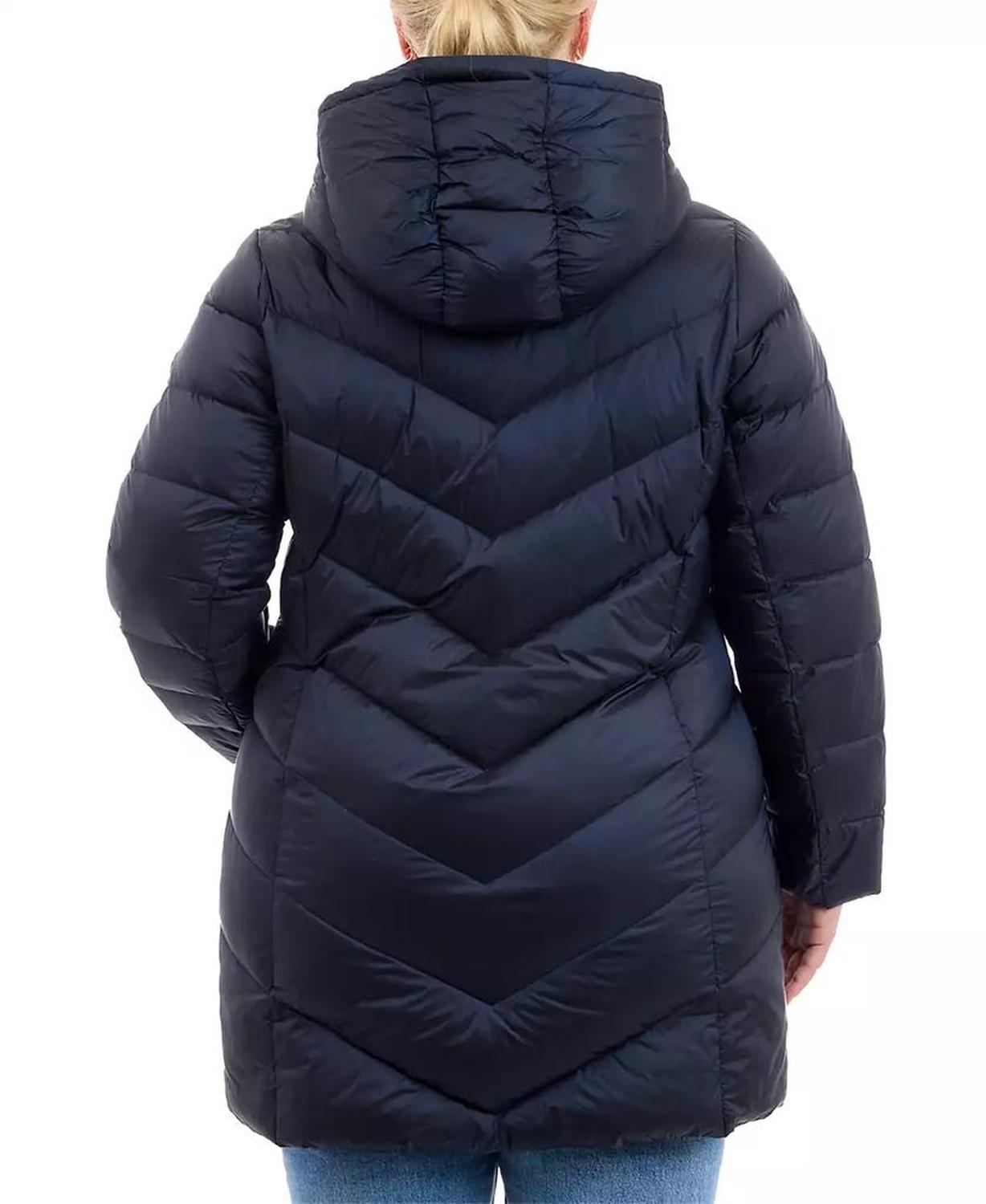 Plus Size Hooded Packable Down Puffer Coat, Created for Macy's