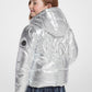 Quilted Metallic Puffer Jacket