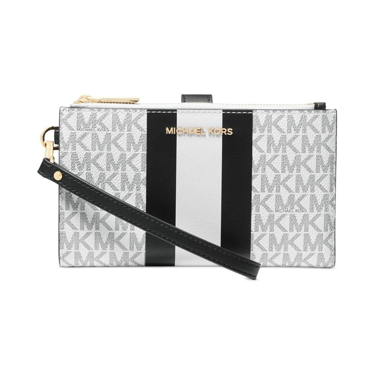 Logo Jet Set Double Zip Wristlet