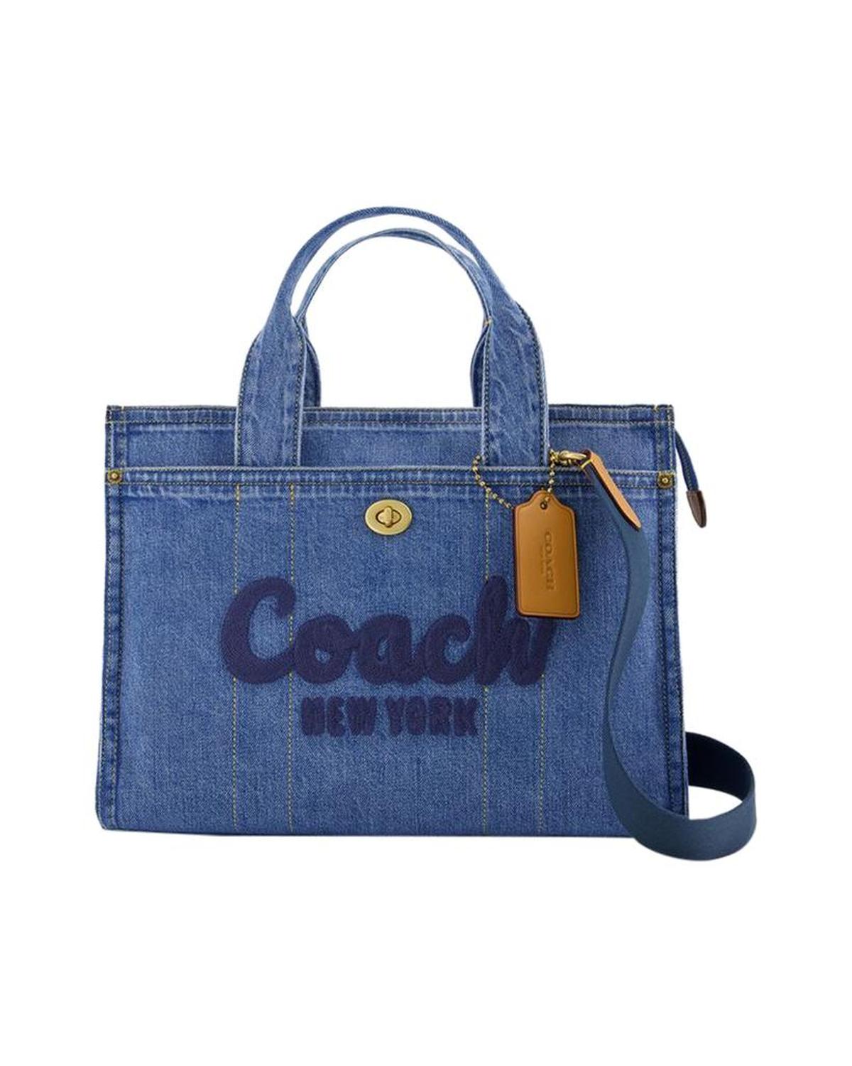 Cargo Tote Shopper Bag -  - Canvas - Blue