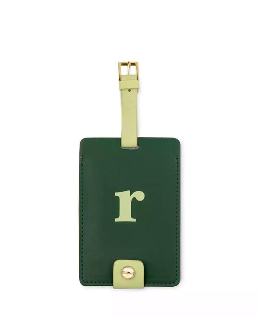 New York Just Mine Initial Luggage Tag, R