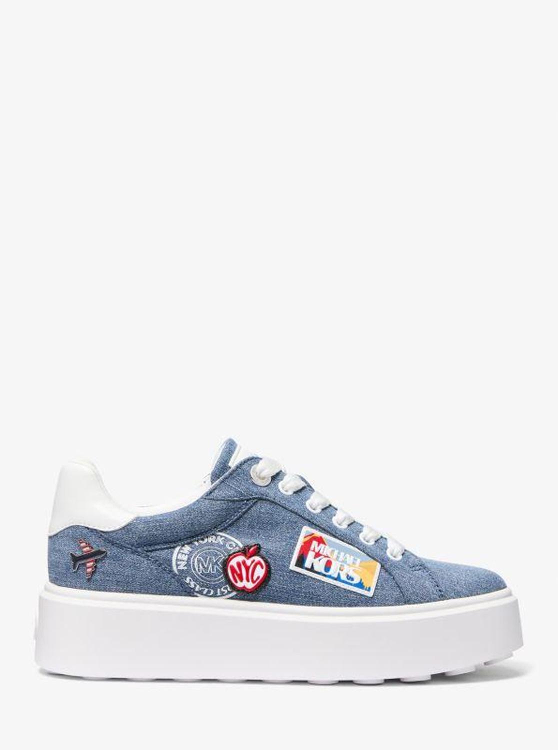 Romey Embellished Denim Platform Sneaker