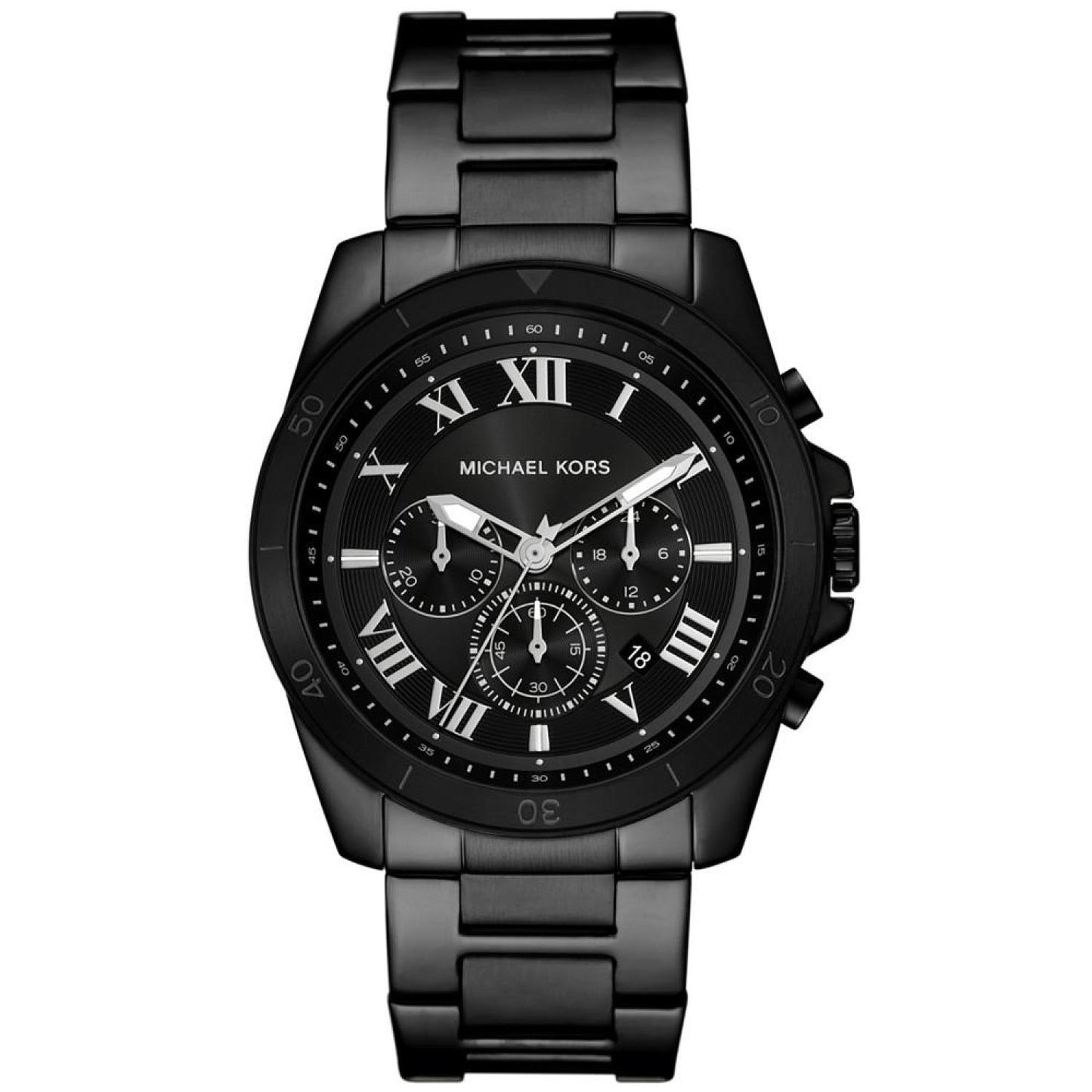 Men's Alek Chronograph Black Stainless Steel Watch 44mm