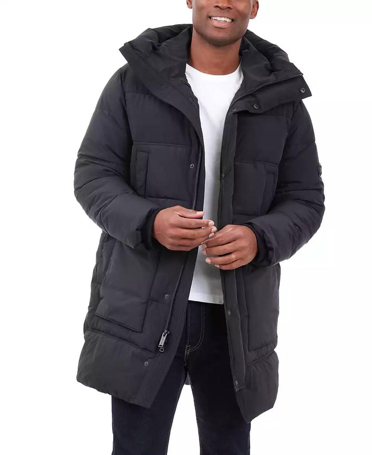 Men's Heavyweight Hooded Long Puffer Coat