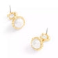 Faux Stone Signature Cultivated Pearl Orb Drop Earrings