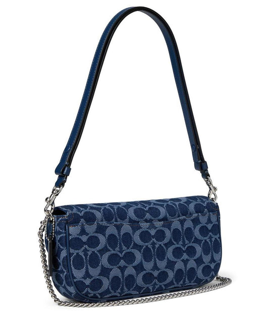 Brook Flap Chain Bag In Signature Denim