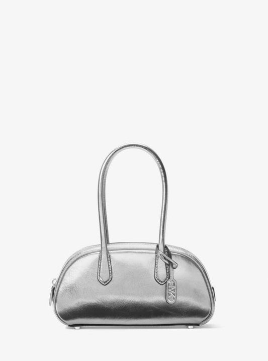 Lulu Small Metallic Leather Satchel