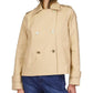 Womens Twill Cropped Pea Coat