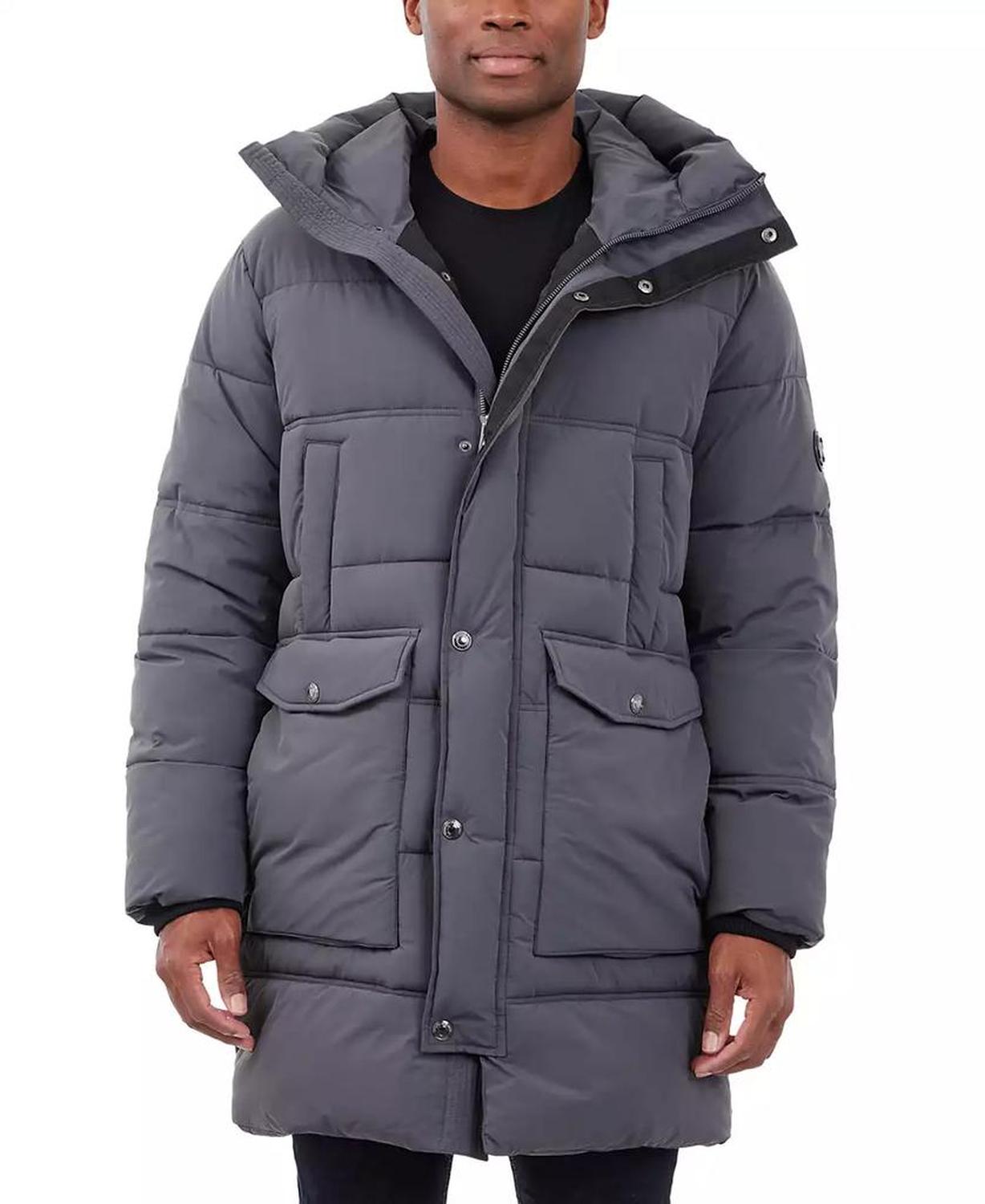 Men's Heavyweight Hooded Long Puffer Coat