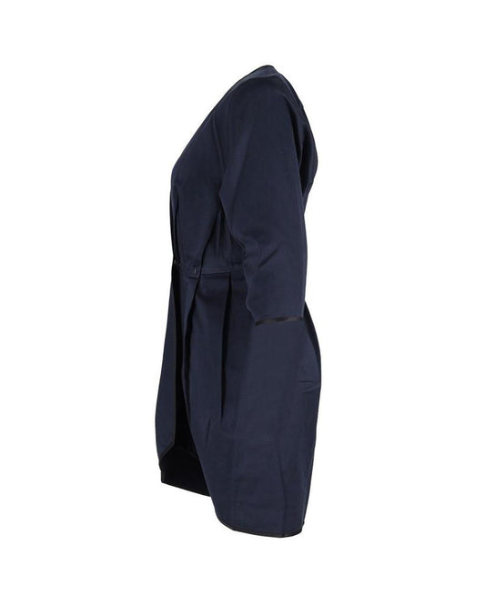 Marc Jacobs Wrap Mini Dress in Navy Blue Cotton