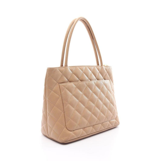 Reissue Tote Handbag Tote Bag Caviar Skin Beige Gold Hardware