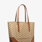 Aria Large Signature Logo Jacquard Tote Bag