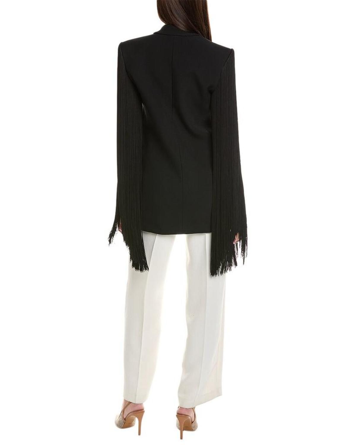 Michael Kors Collection Fringe Sleeve Jacket