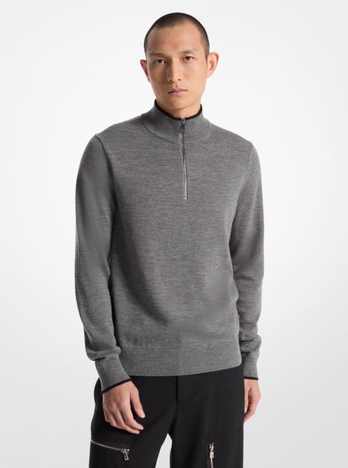 Wool Half-Zip Sweater