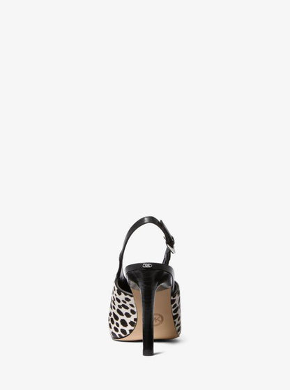 Kasia Cheetah Print Calf Hair Slingback Pump