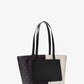 Jet Set Medium Two-Tone Logo Tote Bag