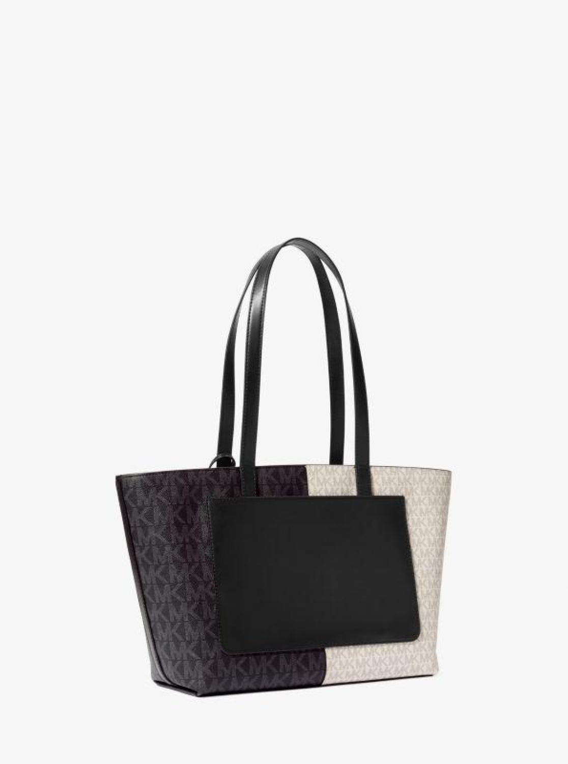 Jet Set Medium Two-Tone Logo Tote Bag