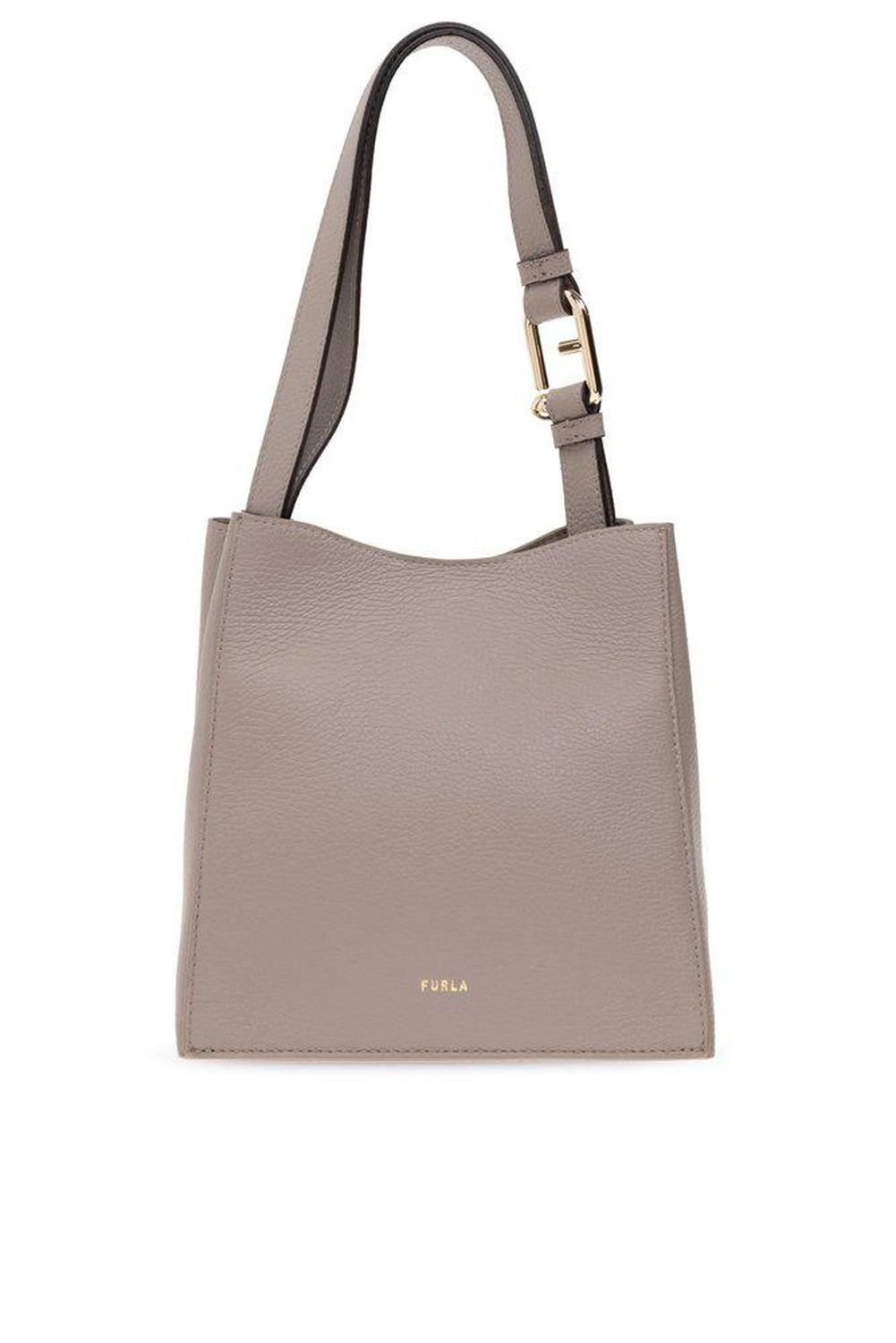 Furla Nuvola Logo Printed Mini Bucket Bag