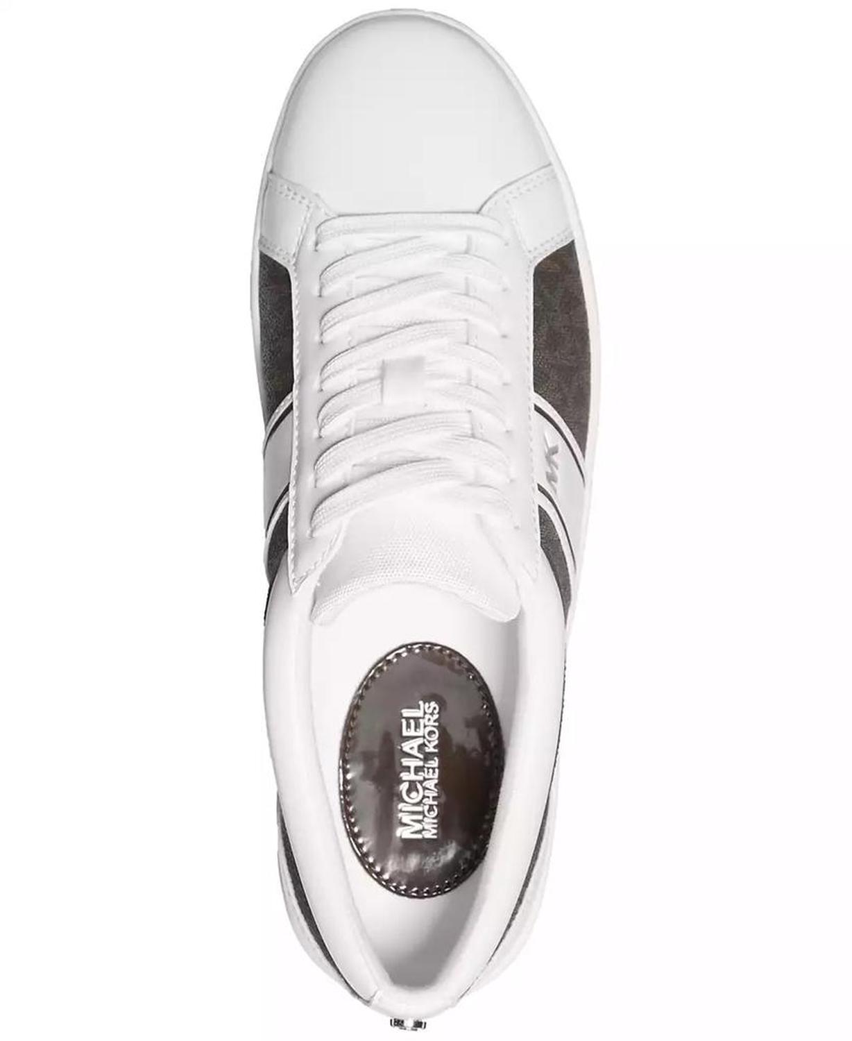 MICHAEL MMK Juno Stripe Lace-Up Low-Top Sneakers