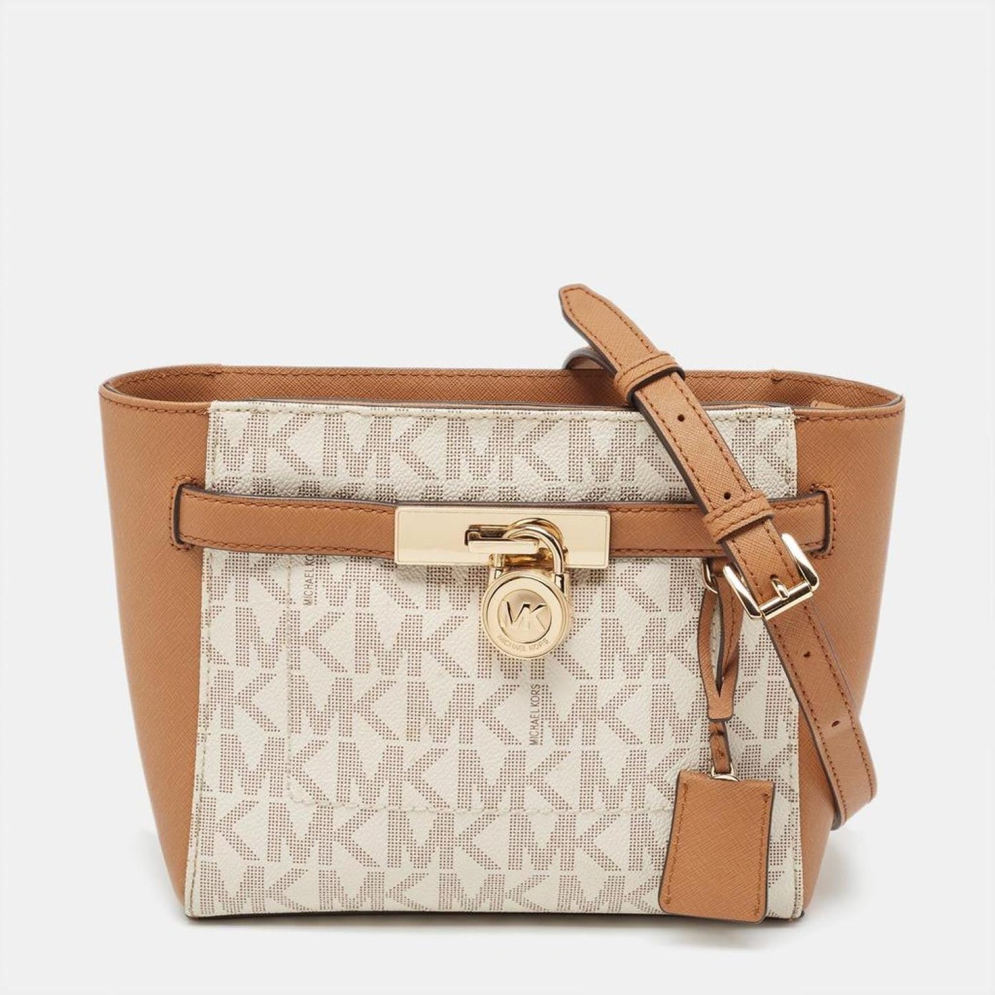 Michael Michael Kors  Signature Coated Canvas Hamilton Crossbody Bag