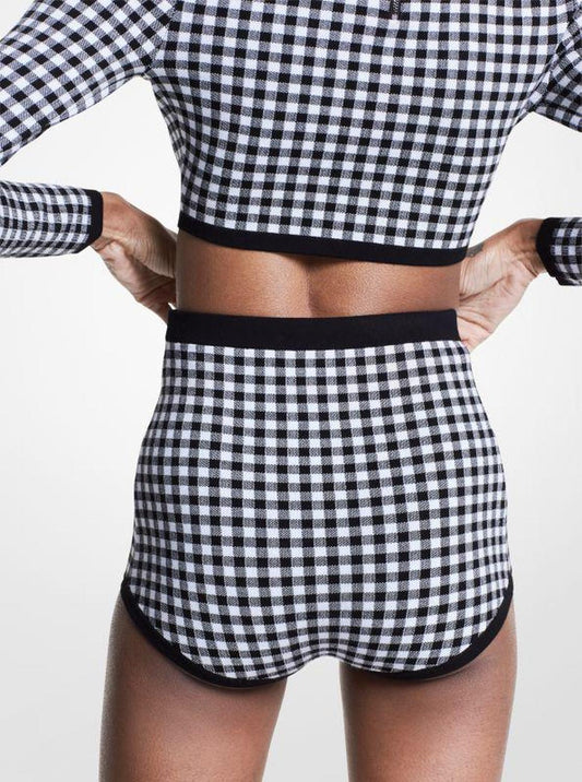 Gingham Stretch Viscose Briefs