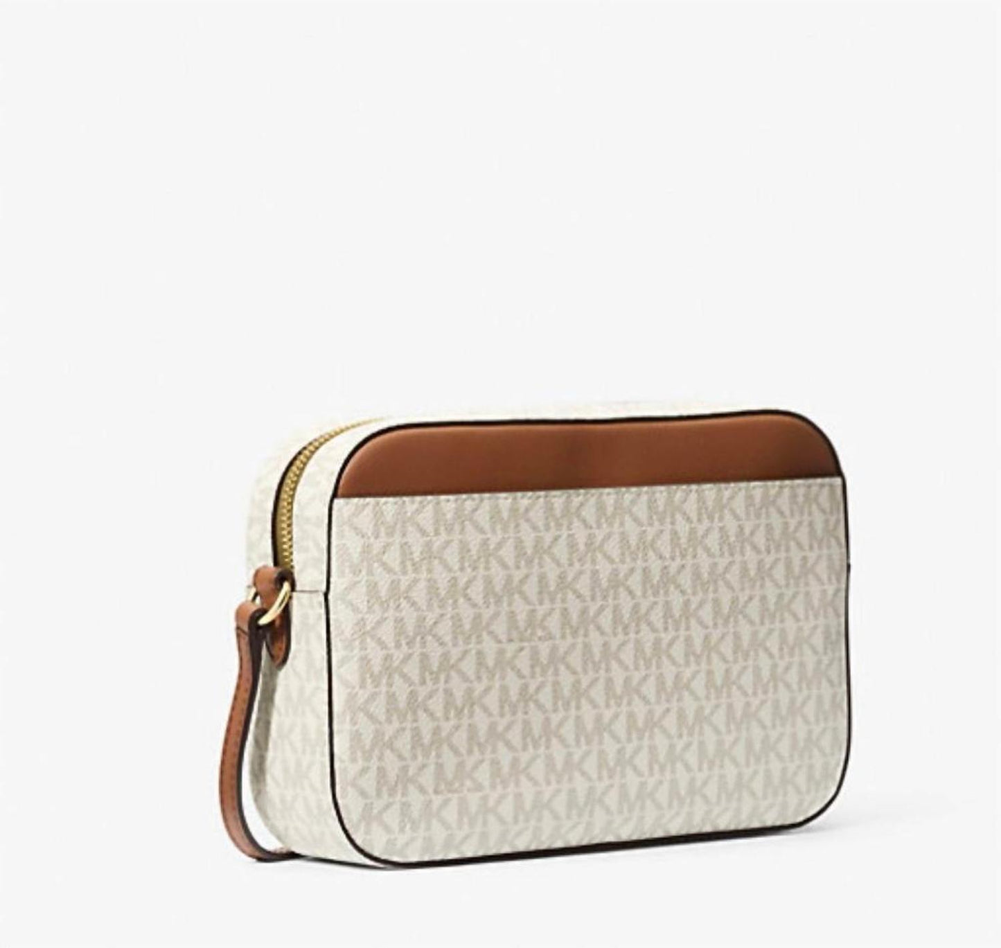 Jet Set Large Logo Crossbody Bag In Vanilla