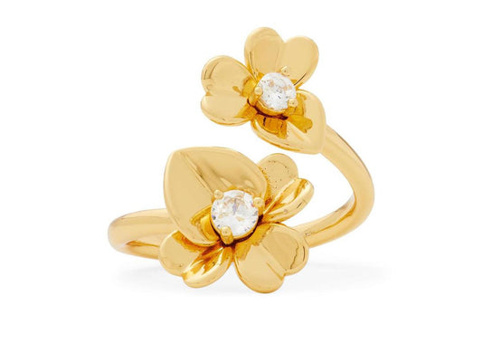 Precious Pansy Wrap Ring