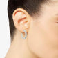 Space Cadet Cubic Zirconia Star C-Hoop huggies Earrings