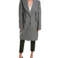 Michael Kors Collection Reefer Slit Sleeve Wool Coat