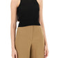 Max Mara Studio "short Cropped Top In Lightweight Kn