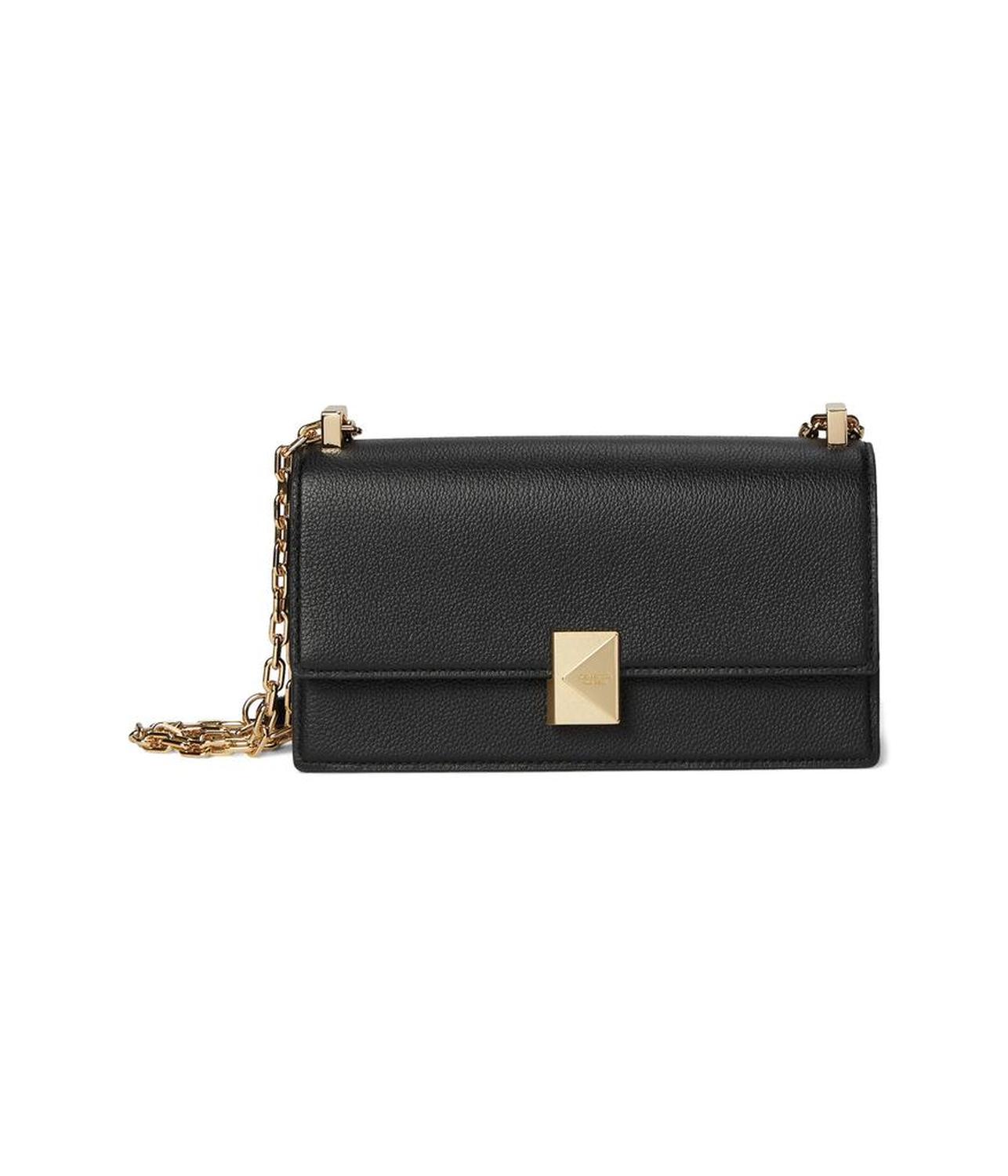 Tribeca Pebbled Leather Mini Flap Chain Crossbody