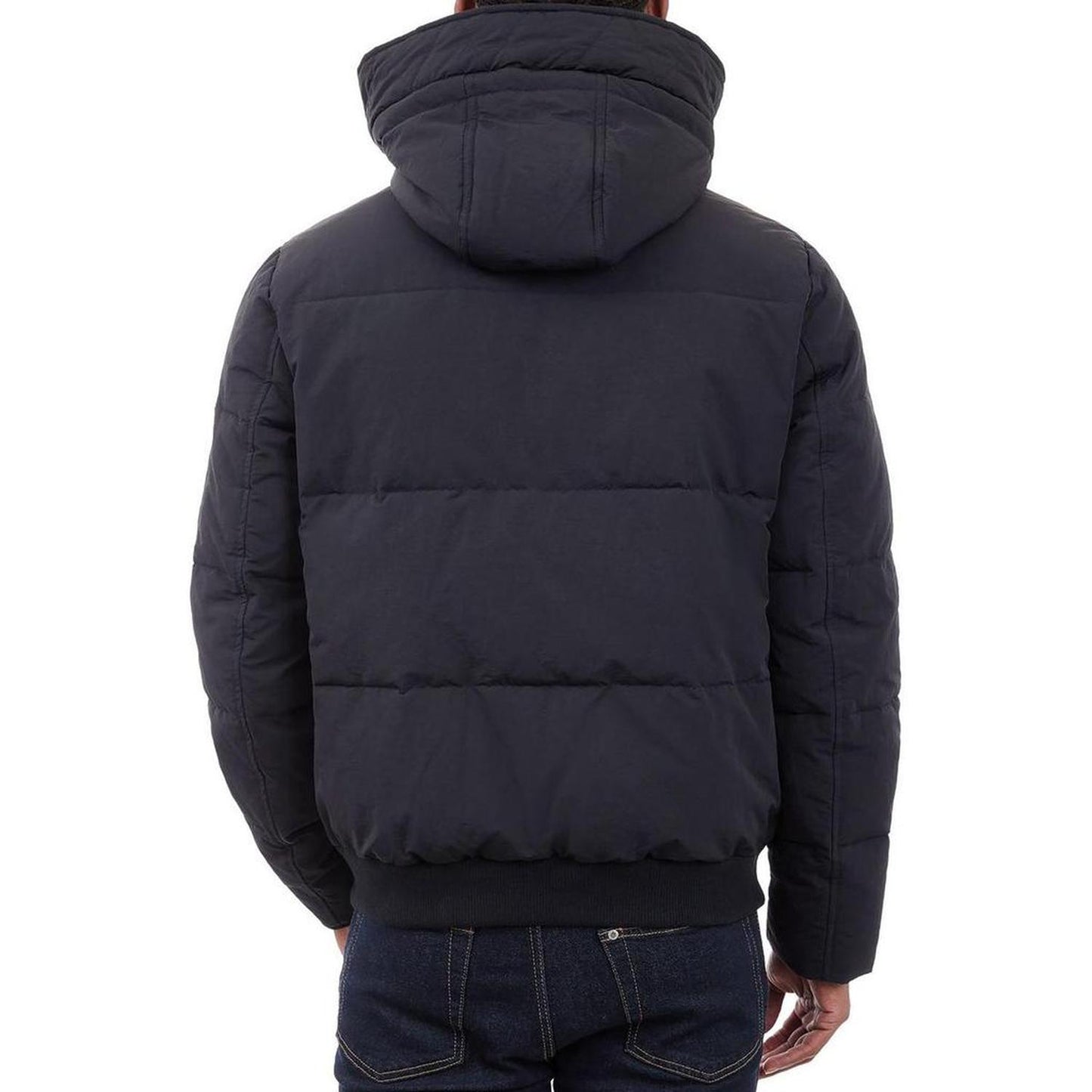 Mens Quilted Nylon Parka Coat