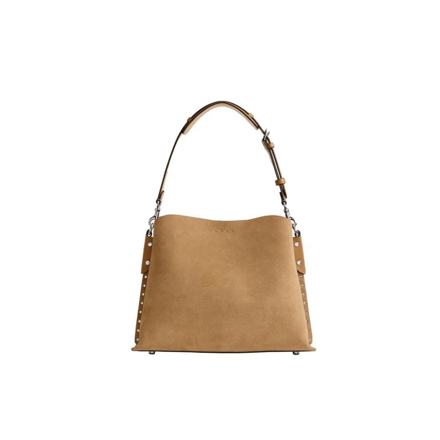 Willow Leather with Rivets Shoulder Bag