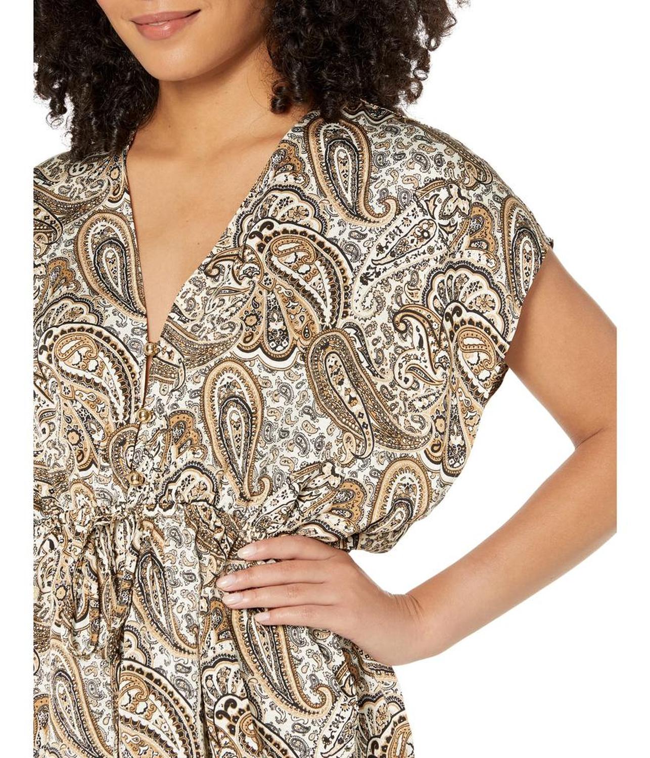 Paisley Flounce Hem Top