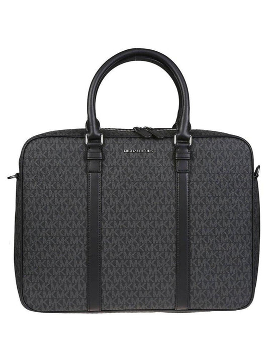 Michael Kors Logo-Lettering Monogram Print Briefcase