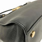 Black Leather 2way Handbag