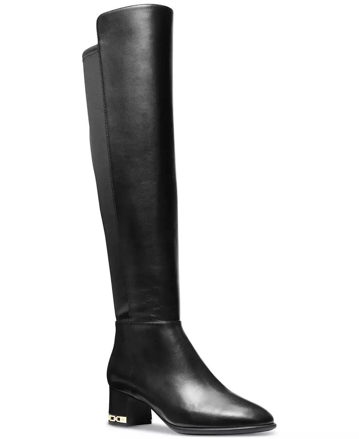 Women's June Leather Knee High Riding Boots